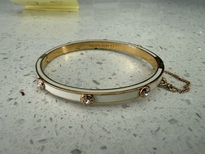 Henri Bendel Miss Bendel White Enamel Petal Bracelet | eBay