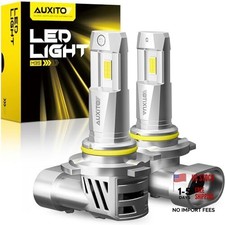 9005 HB3 Bulbs, 40000LM 1000 Brighter 6500K Cool White Light with 9005/HB3