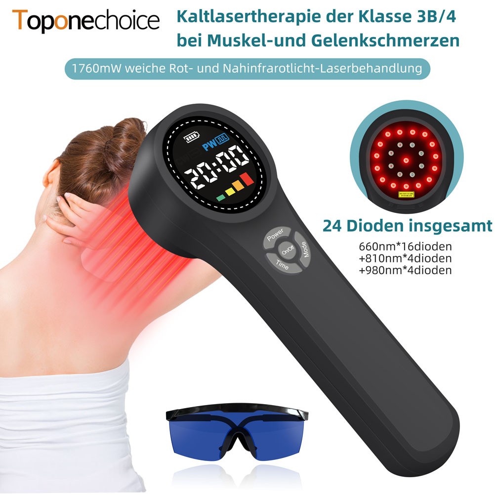 Tragbare Kalt Laser Therapiegeräte physiotherapie Schulter Knie Schmerzlinderung