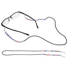 Beaded Eyeglass Chains, Heart-Shaped Glasses Lanyard for Women, Colorful
