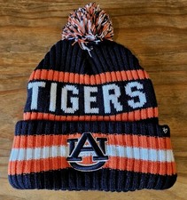 Auburn Tigers '47 Brand Bering Cuffed Knit Beanie with Pom