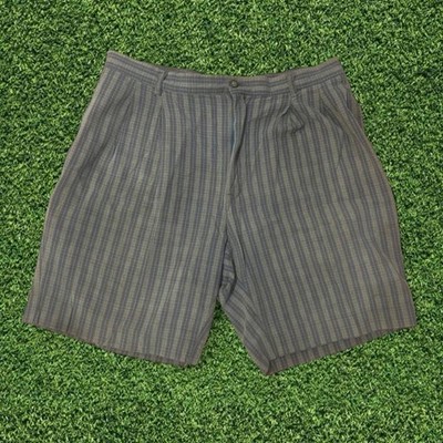 Vintage Colours by Alexander Julian Green & Blue Plaid Shorts   Size 34 