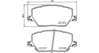 Magneti Marelli Bremsbelagsatz, Scheibenbremse Vorderachse U.A. FüR Fiat, Jeep