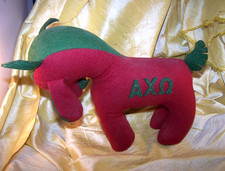 VINTAGE Alpha Chi Omega sorority large plush ...