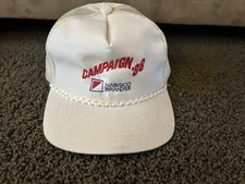 Vtg NABISCO BRANDS INC Campaign ‘88 White SnapBack Rope hat Cap 80s 90s 1988