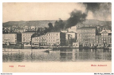 BBSP5-0435-CROATIE - FIUME - Molo Adamich Postkarte