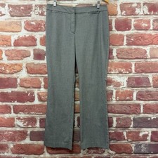 Talbots Pants Womens 12 Black White Houndstooth Plaid Career Work Trousers