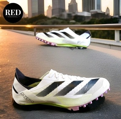 Adidas Adizero Finesse Track Spikes White Green IE5487 Men's Size 10  - Main Image