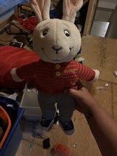 EDEN 1997 BUSTER Bunny Plush Stuffed Animal PBS ARTHUR Aardvark 19  Vintage