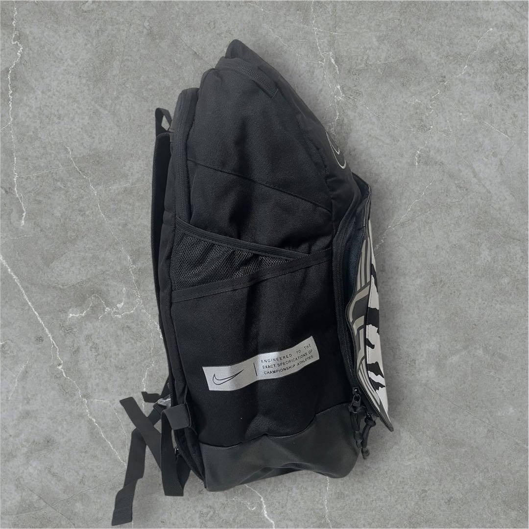Nike Elite Basketball Backpack Zebra Print Black White Padded Shoulder Straps