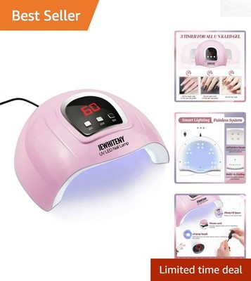Efficient Nail Curing Lamp - 54W UV LED with Touch Control and Timer Settings
