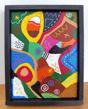 Tableau abstrait ONIRIK Art contemporain paysage abstrait déco murale signé