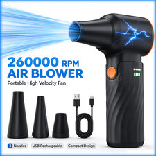 Electric Air Duster-260000RPM Super Power Cordless Rechargeable Brushless Motor