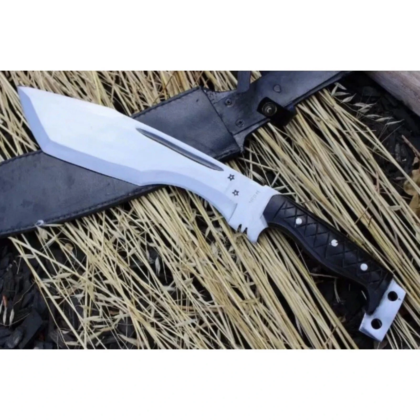 Custom Handmade Carbon Steel Blade Survival Machete Knife| Hunting Knife Camping