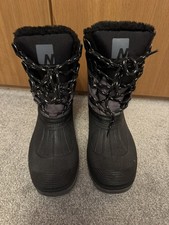 Nevica Snow Boot Winter Womens Black & Grey Size UK 7 US 8 Snow Proof