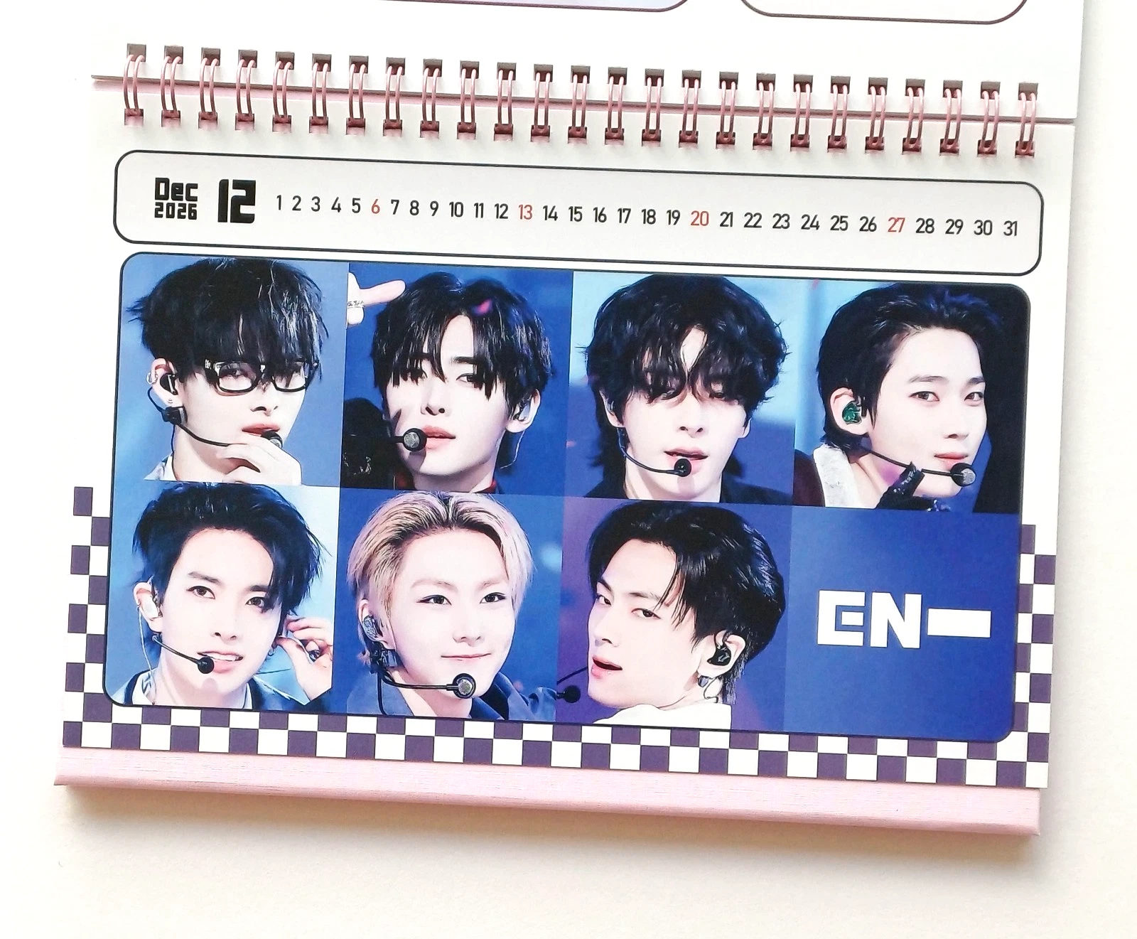 Enhypen Photo Desk Calendar 2026 2027 K-pop Goods Gift