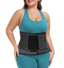 MAMODY Abdominal Binder Post Surgery Plus Size Postpartum Belly 4XL, Black