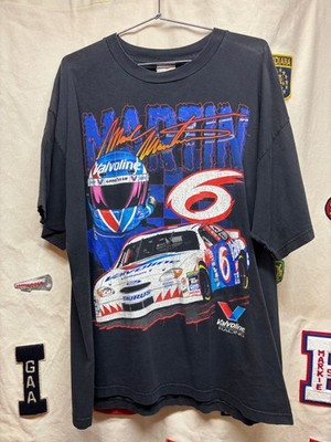 Mark Martin NASCAR vintage classic style black shirt QT3530