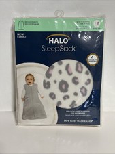Large Halo SleepSack Leopard Pink Wearable Blanket for Babies 12-18 Months NEW