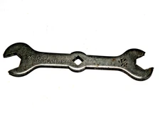 Vintage Indestro Open End Wrench – 9/16 & 1/2 – Acetylene Valve Key – USA