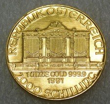 1991 Austria Philharmonic .9999 Gold 1 oz Great Luster in sealed saflip #B268 4196.95 per troy oz