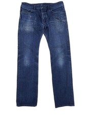 Vtg Diesel Safado Jeans Men 34x32 USA Made 100% Cotton Dark Wash Slim Straight
