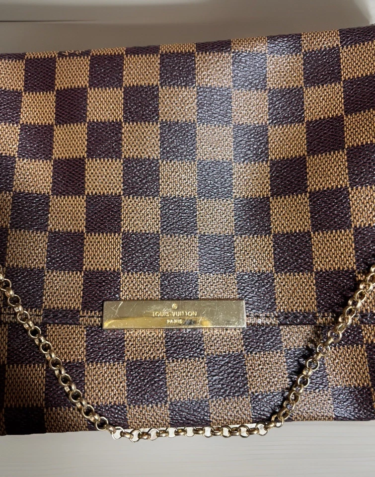 Auténtico Louis Vuitton Favorito MM Damier Level Bandolera Bolso sin asas Bolso de mano Foto 3 de 4