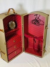 18" American Girl Doll PC Samantha's Steamer Travel Storage Trunk w/ Mirror Set