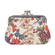 Flower Meadow Frame Purse with Clasp