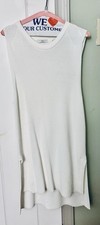 Halstron White Sweater Knit Dress (large)