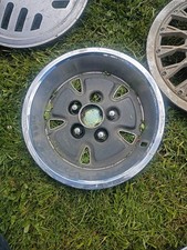 Vintage Oem 1970-1973 Ford Mustang 14 Silver Mag Hubcaps Wheel Cover One