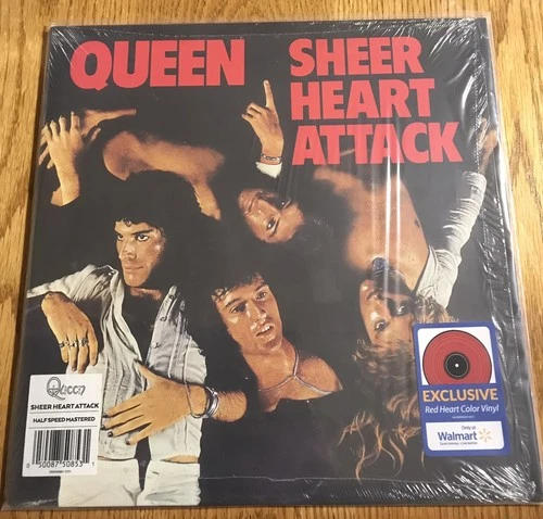 Queen Sheer Heart Attack - Half Speed Mastered  Red Heart Vinyl LP New MINT Htf