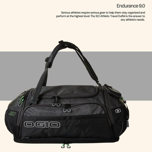 OGIO Endurance 9.0 Bag , Black/Charcoal, 58.3 Liters - Picture 2 of 6