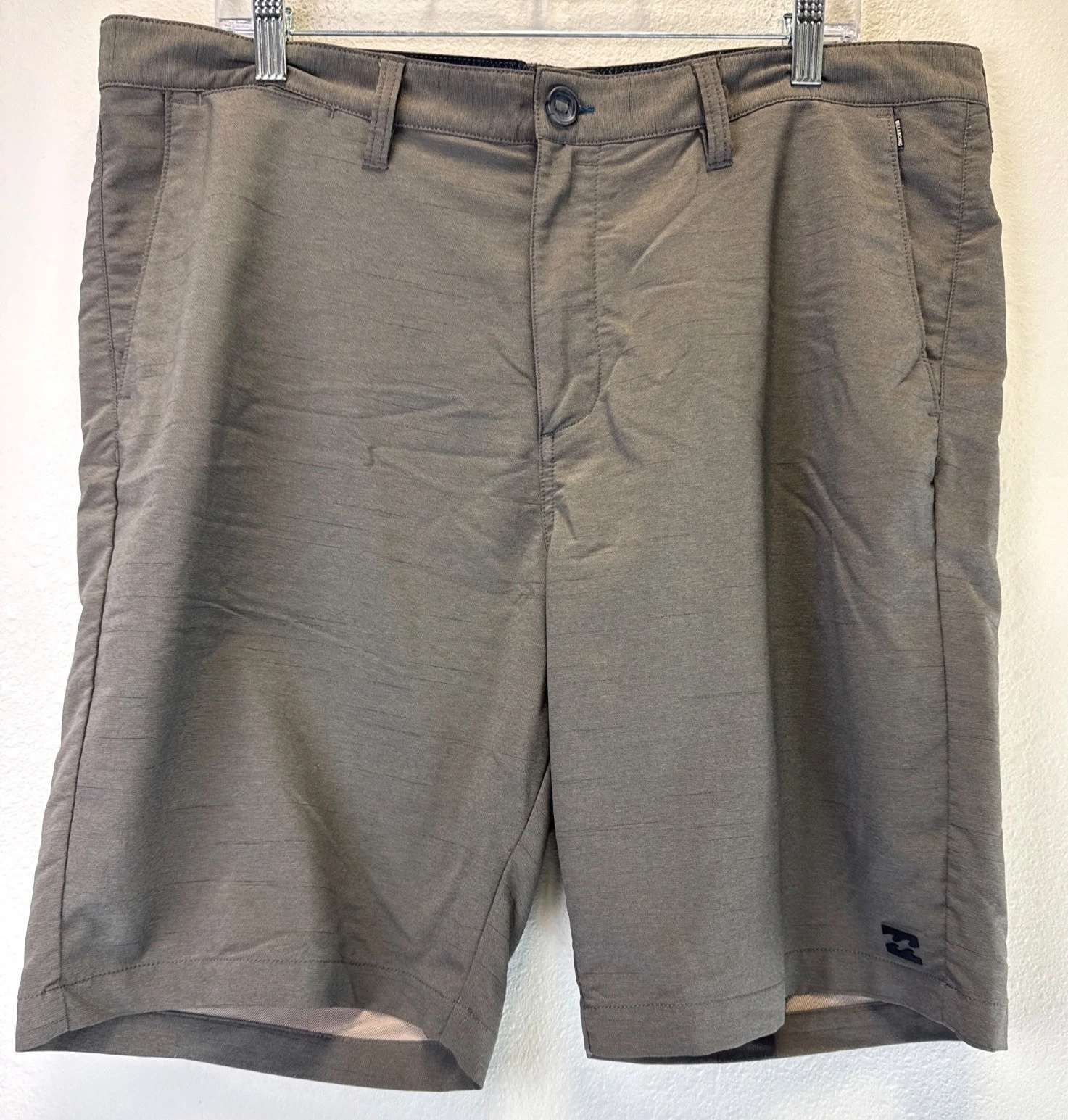 Billabong Mens Quick-Dry Stretch Hybrid Shorts Gray Casual Lightweight Size 38