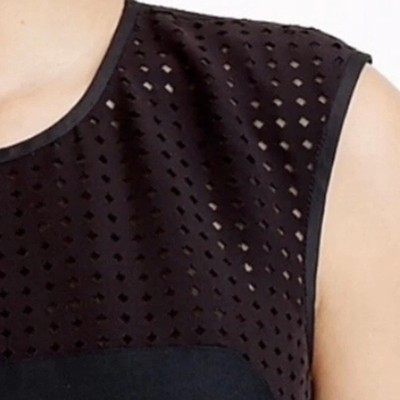 J. CREW | Black Perforated A-Line Dress Box Pleats Party Cocktail Dress |  Size 8 | eBay