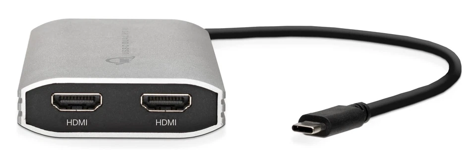 USB-C to Dual HDMI 4K Display Adapter with DISPLAYLINK for Apple M1 Mac or An... - Image 2 of 4