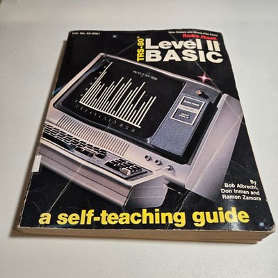 1980 Original Radio Shack TRS-80 Level II Basic Self-Teaching Guide Ex-Lib