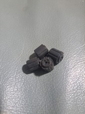 TOMY Zoids 1980's RoboStrux - Lot Of 4 Medium Black Rubber Caps