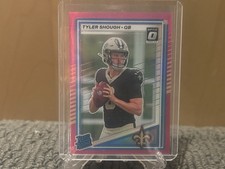 2025 Panini Donruss - Rated Rookie Tyler Shough #304 Optic Preview Pink Prizm Rc