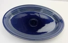 Fiesta Cobalt Blue Oval Ceramic Serving Platter  13.5" Homer Laughlin USA