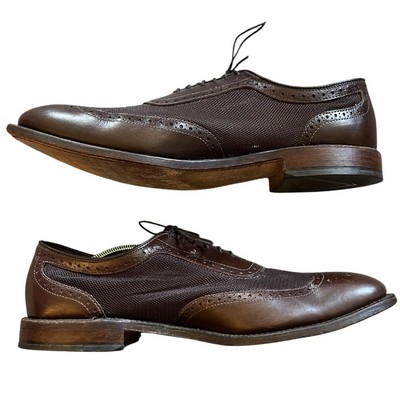 Allen Edmonds Shoes Mens 10D Strawfut Brown Leather Mesh Lace Up Oxfords Allen Edmonds Brown Oxford Dress Shoes for Men for sale | eBay main image 2