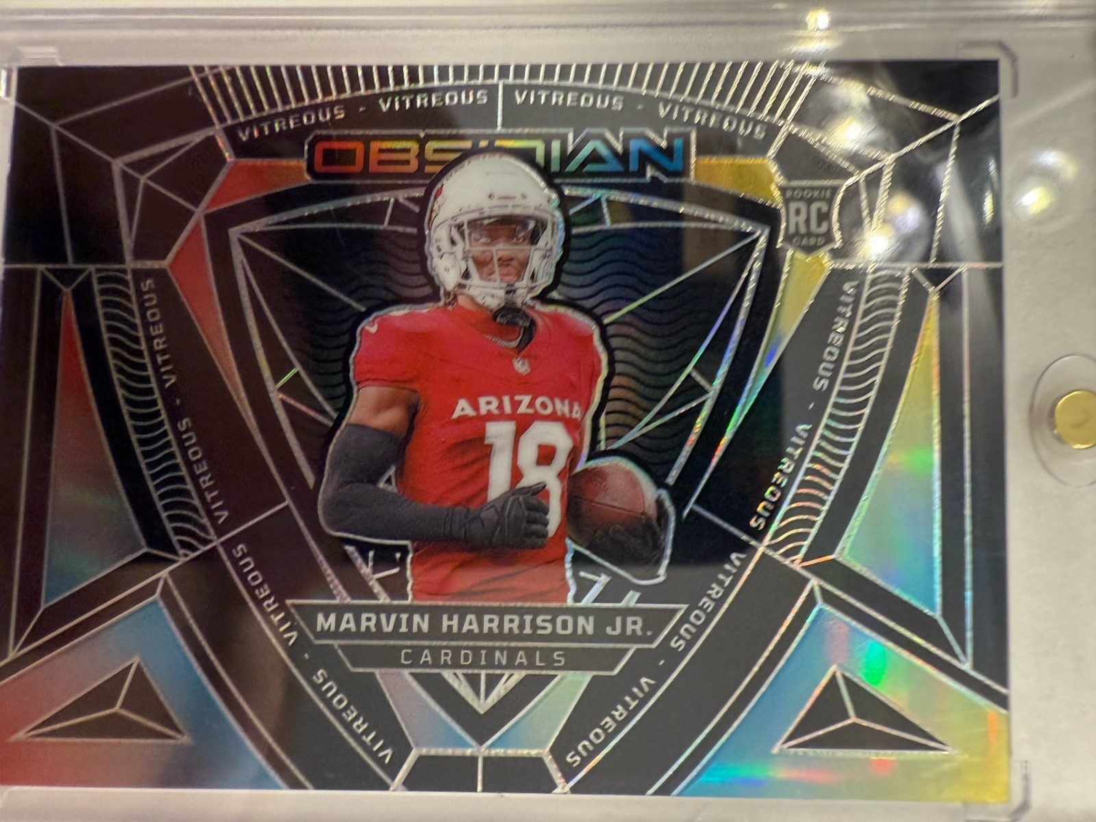 2024 Panini Obsidian Marvin Harrison Jr Vitreous Case Hit SSP 🔥 