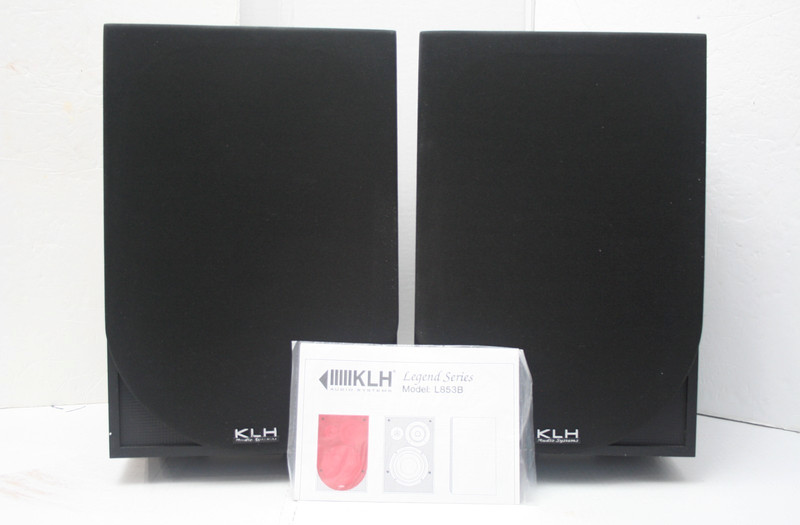 NICE VTG KLH LEGEND SERIES L853B 3-WAY BOOKSHELF SPEAKERS! TESTED!