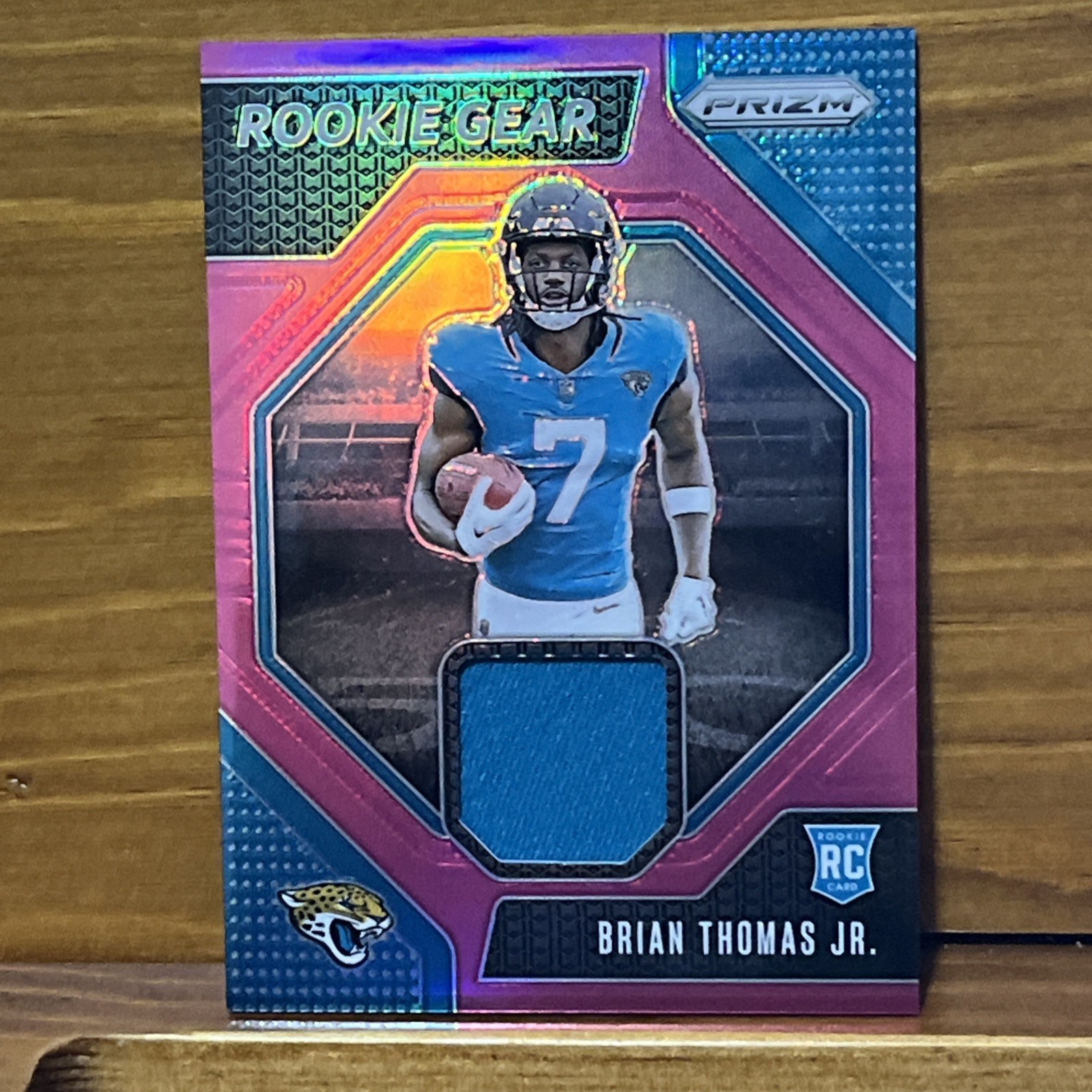 2024 Panini Prizm Rookie Gear Brian Thomas Jr. Pink Prizm #RG-BTJ Jaguars RC