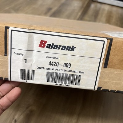 Balcrank 4420-009   COVER, DRUM, PANTHER GREASE, 120#  NIB