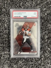 2020 Panini Mosaic #201 Joe Burrow Rookie Card - PSA 9