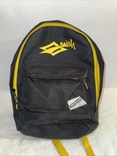 Naish  Black Yellow Canvas Backpack Medium Large 16”x14”