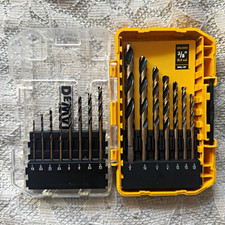 DEWALT ToughCase 15-Piece Drill Bit Set w/ Case, Includes 3/8 in Bit