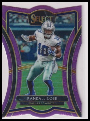 2019 Panini Select #123 Randall Cobb Purple Prizm #/75