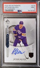 2020-21 SP Authentic Arthur Kaliyev Future Watch Auto /999 PSA 9